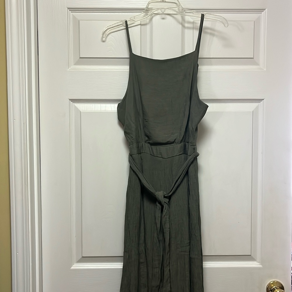 Long Flowy Linen Jumpsuit, Size S